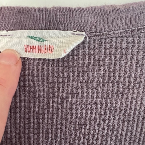 Hummingbird Ombre Oversized Pullover V-Neck - Large - Picture 3 of 10